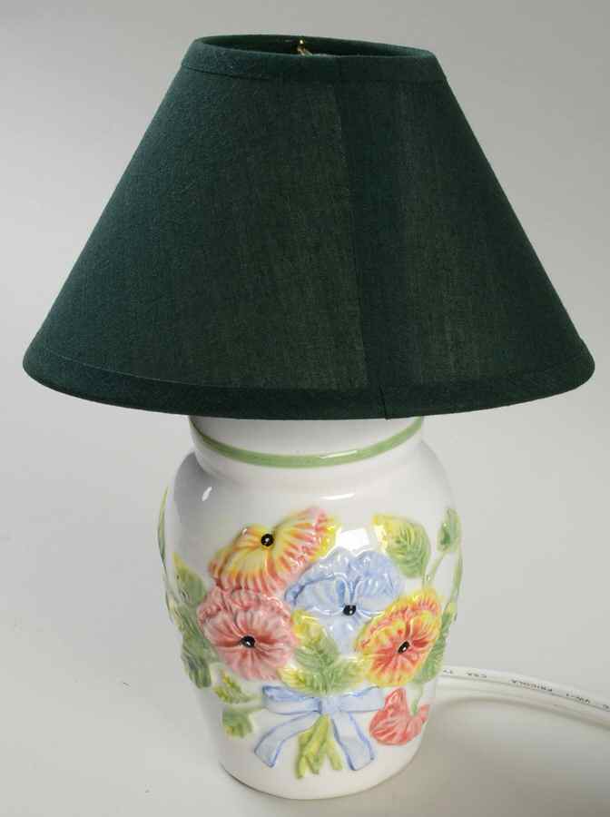 Summer Blush (Corelle) Electric Buffet Lamp & Shade by Corning Corelle-1