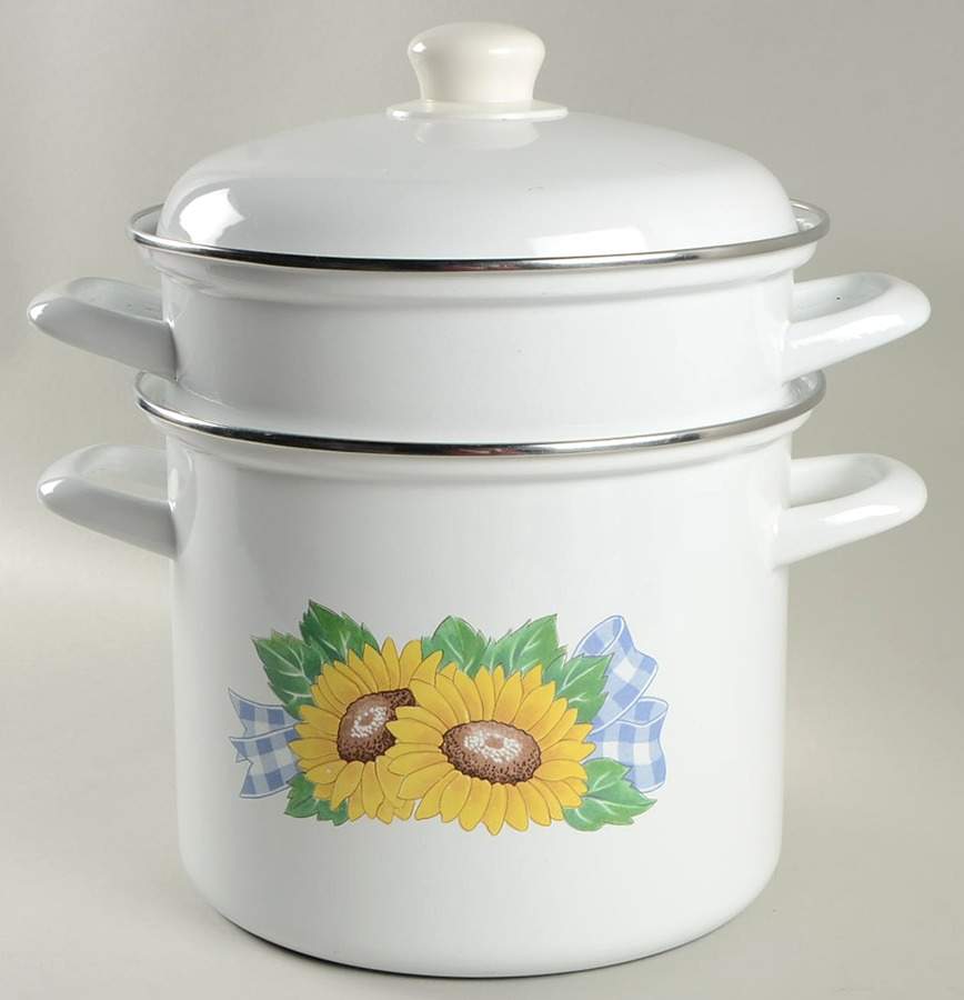 Sunsations (Corelle) 7 Quart Stockpot Metal with Steamer by Corning Corelle-1