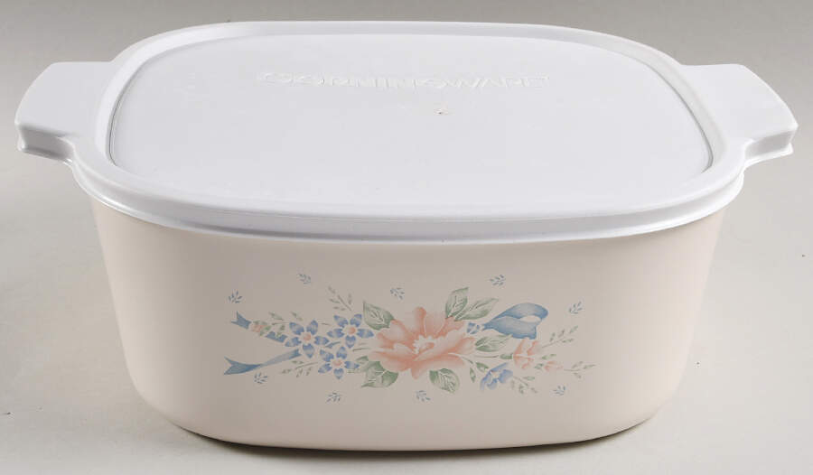 Symphony (Corelle) 5 Quart Square Casserole with Lid by Corning Corelle-1