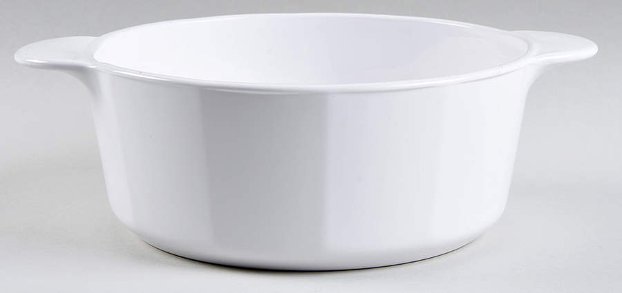 White Coupe 2.25 Qt Round Casserole No Lid by Corning Corelle-1
