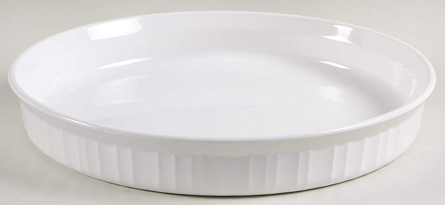White Coupe 10" Quiche by Corning Corelle-1
