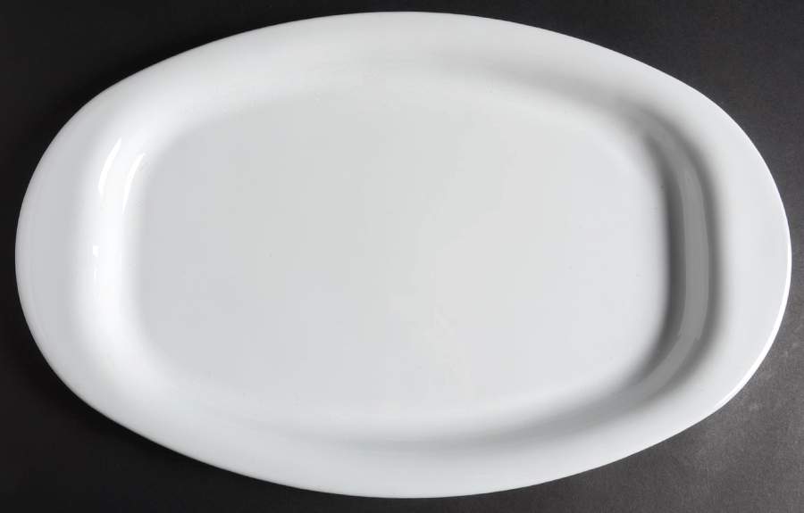 White Coupe 16" Oval Microwave Browning Grill by Corning Corelle-1