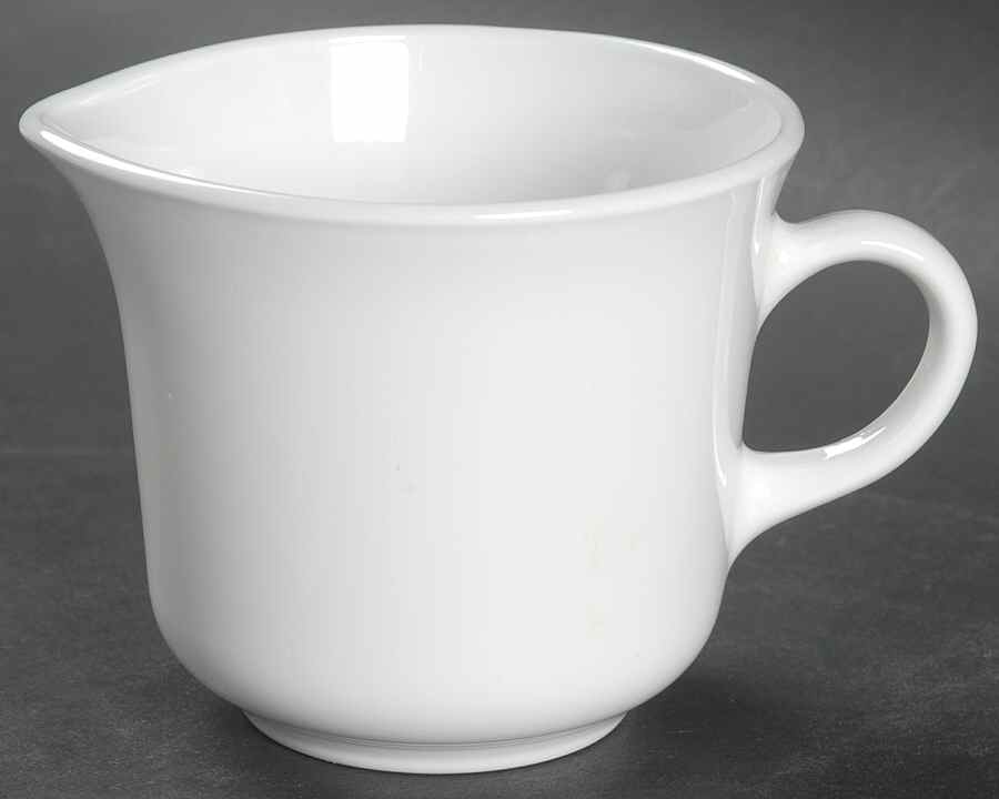 White Coupe Creamer by Corning Corelle-1