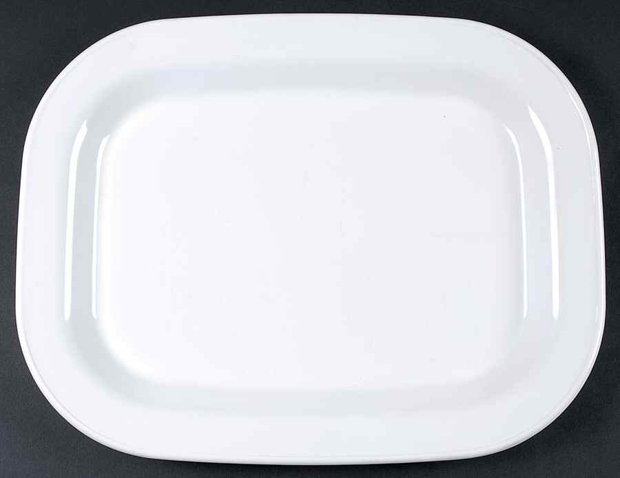 White Coupe 15" Rectangular Serving Platter by Corning Corelle-1