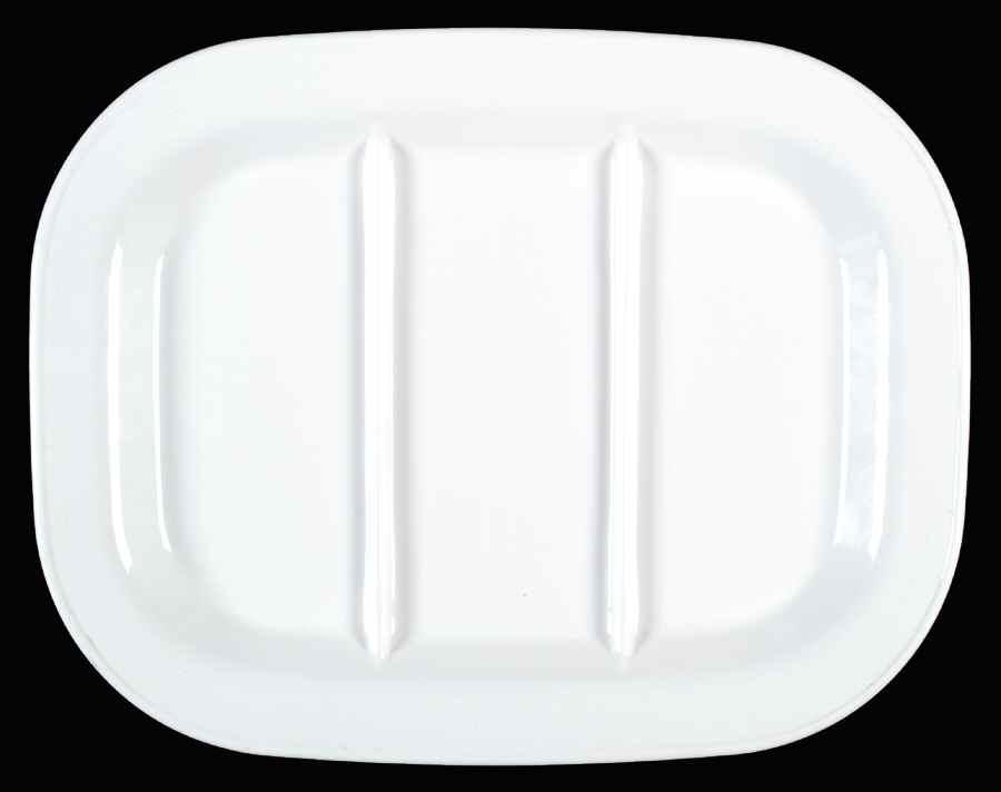 White Coupe 15" Rectangular Roaster by Corning Corelle-1