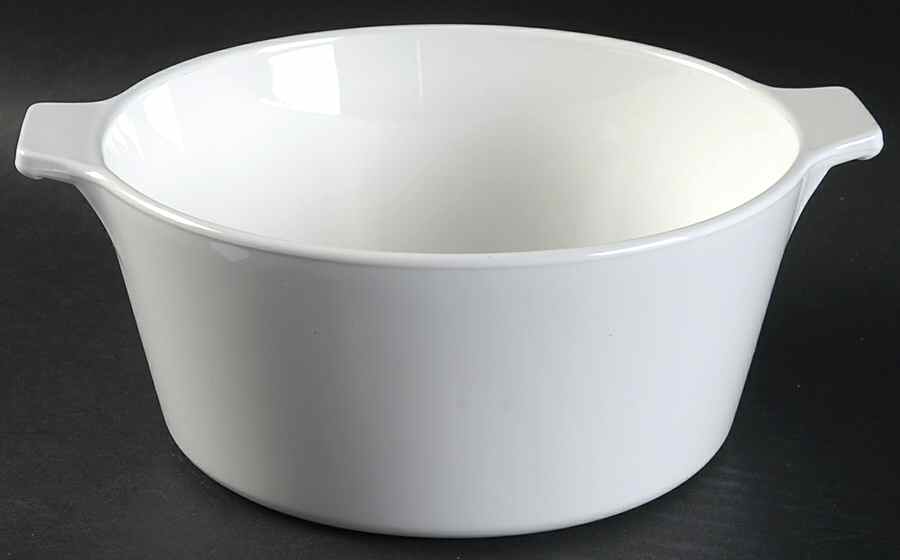 White Coupe Server-Buffet 1.5qt-Nolid by Corning Corelle-1