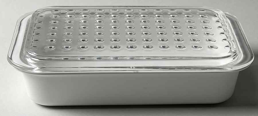 White Coupe 12" Fast Food Dish & Cover by Corning Corelle-1