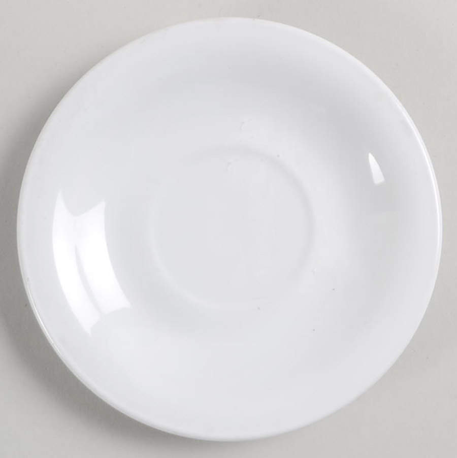 White Coupe Saucer for Demitasse Cup by Corning Corelle-1