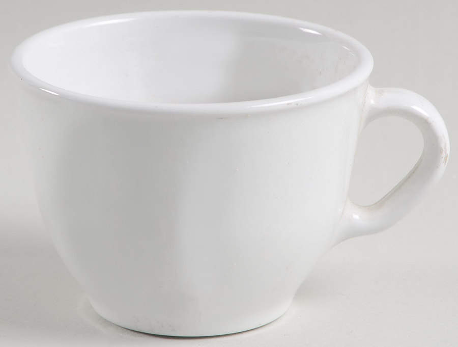 White Coupe Flat Demitasse Cup by Corning Corelle-1