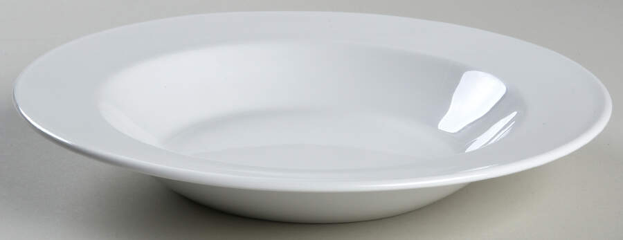 White Coupe Rim Soup Bowl by Corning Corelle-1