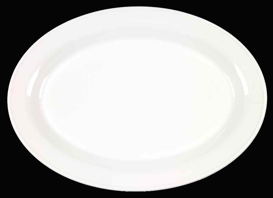 White Coupe 16" Oval Serving Platter by Corning Corelle-1