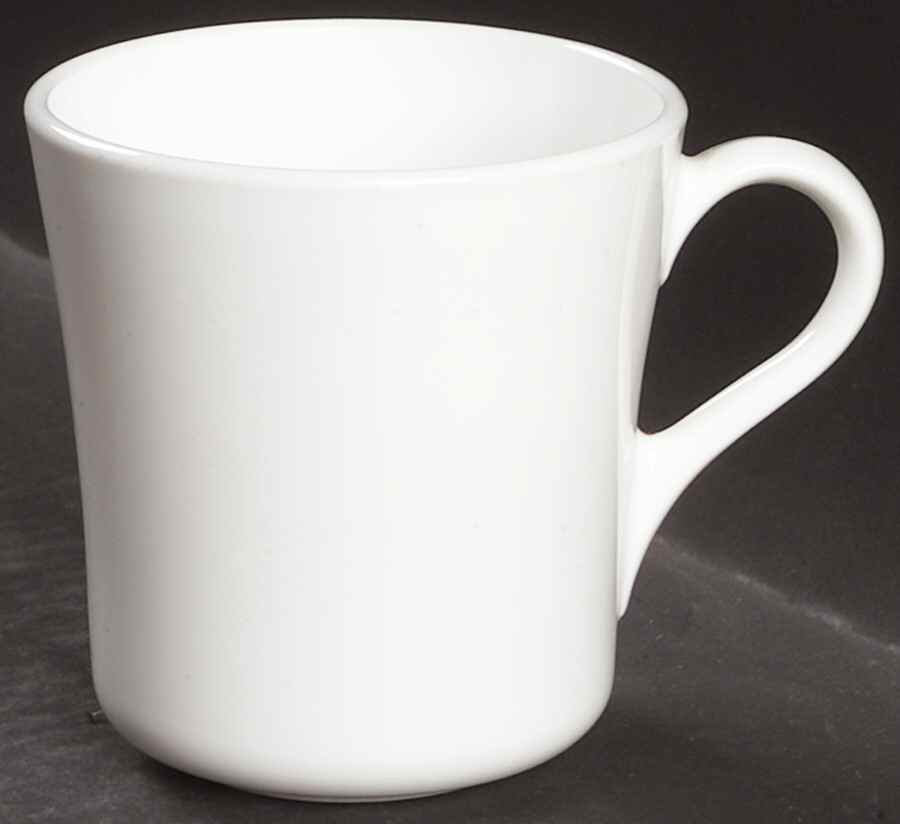 White Coupe Mug by Corning Corelle-1