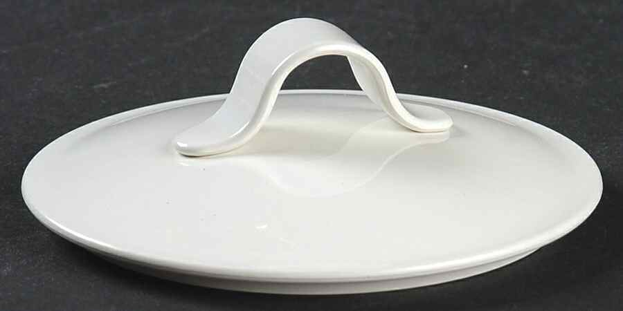 White Coupe Lid for Sugar Bowl by Corning Corelle-1
