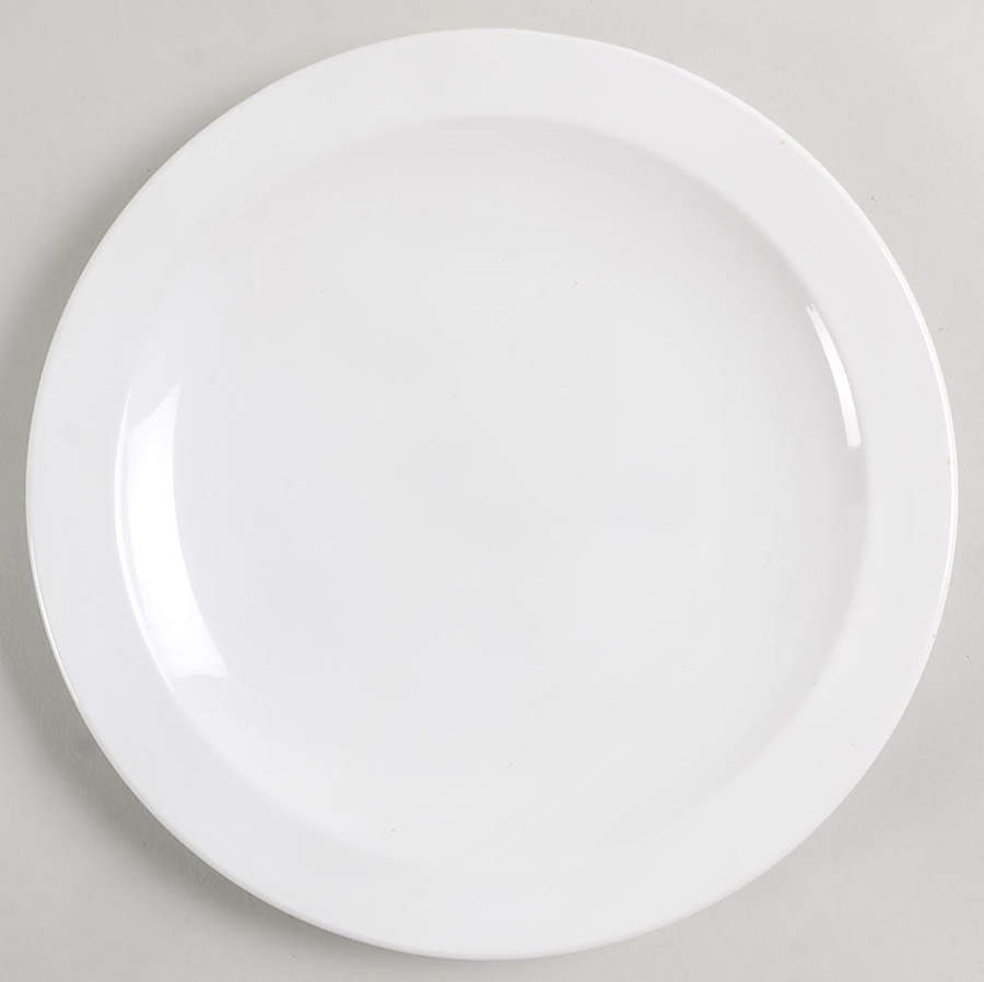 White Narrow Rim (Centura Line) Salad Plate by Corning Corelle-1