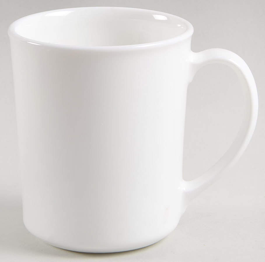 White Narrow Rim (Centura Line) Mug by Corning Corelle-1