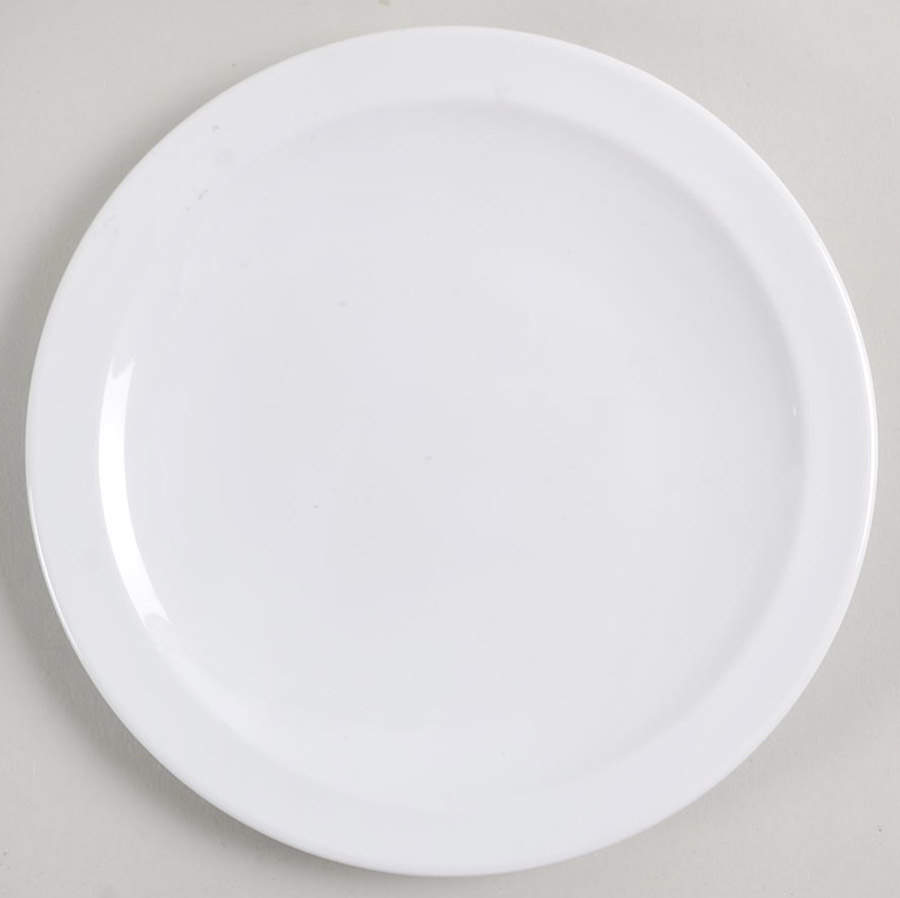 White Narrow Rim (Centura Line) Bread & Butter Plate by Corning Corelle-1