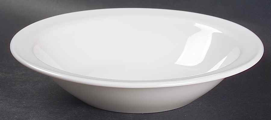 White Narrow Rim (Centura Line) Rim Cereal Bowl by Corning Corelle-1