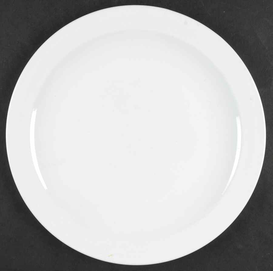 White Narrow Rim (Centura Line) Dinner Plate by Corning Corelle-1
