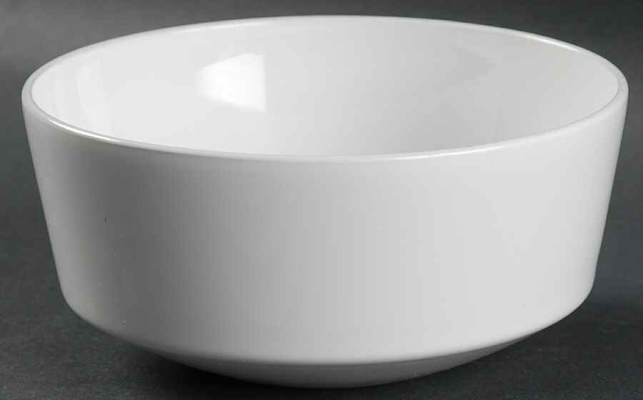 White Narrow Rim (Centura Line) Coupe Soup Bowl by Corning Corelle-1