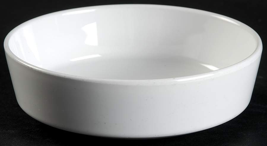 White Narrow Rim (Centura Line) Fruit/Dessert (Sauce) Bowl by Corning Corelle-1