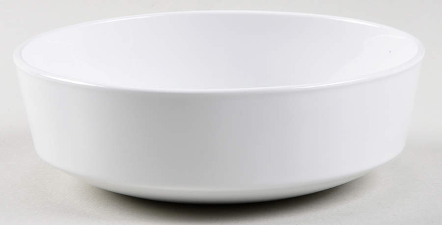 White Narrow Rim (Pyroceram) Coupe Cereal Bowl by Corning Corelle-1