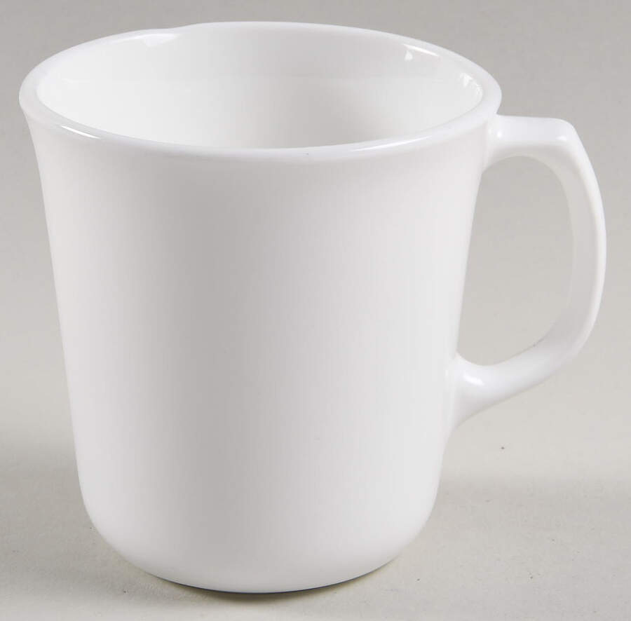 White Narrow Rim (Pyroceram) Mug by Corning Corelle-1