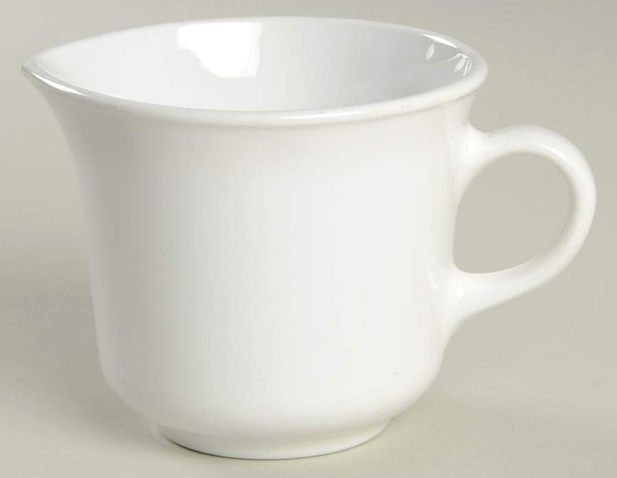 White Narrow Rim (Pyroceram) Creamer by Corning Corelle-1