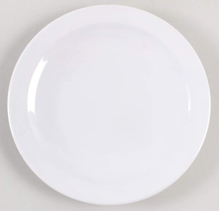 White Narrow Rim (Pyroceram) Bread & Butter Plate by Corning Corelle-1