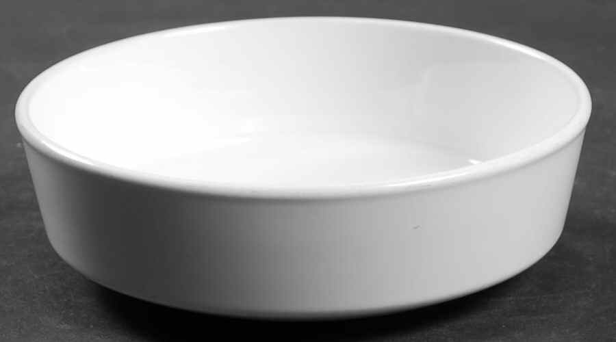 White Narrow Rim (Pyroceram) Fruit/Dessert (Sauce) Bowl by Corning Corelle-1