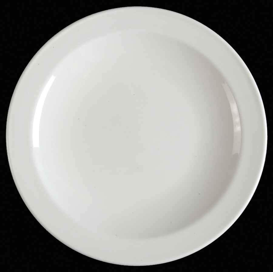 White Narrow Rim (Pyroceram) Salad Plate by Corning Corelle-1