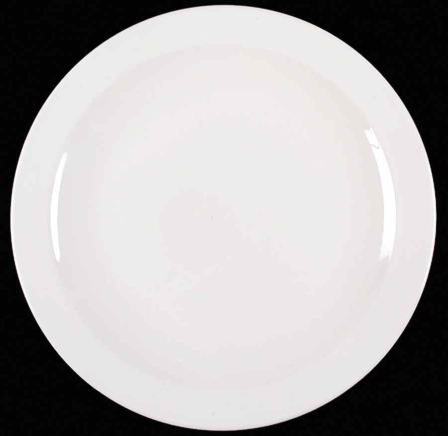 White Narrow Rim (Pyroceram) Dinner Plate by Corning Corelle-1