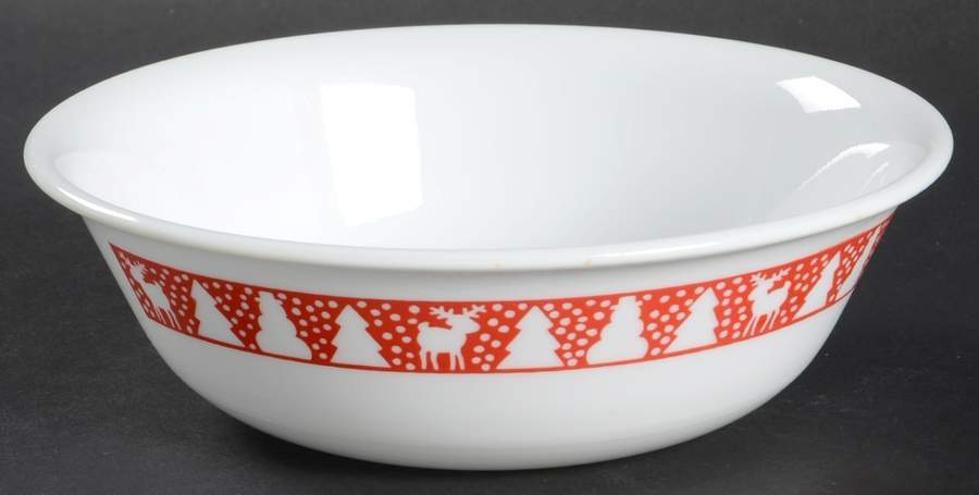 Winter Festival Coupe Cereal Bowl by Corning Corelle-1