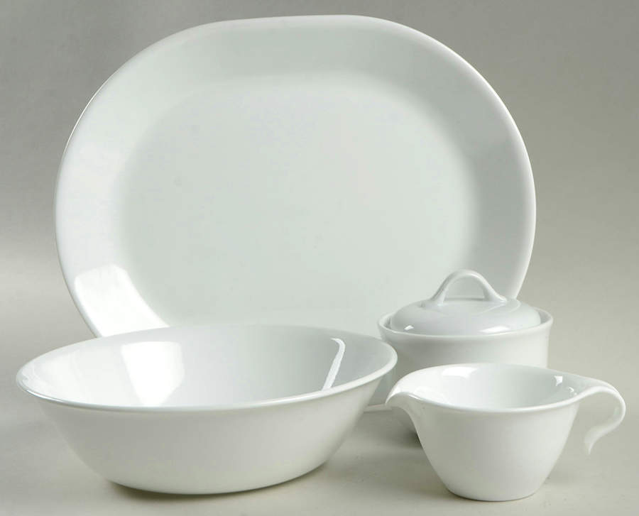 Winter Frost White (Corelle) 5 Piece Hostess Set by Corning Corelle-1