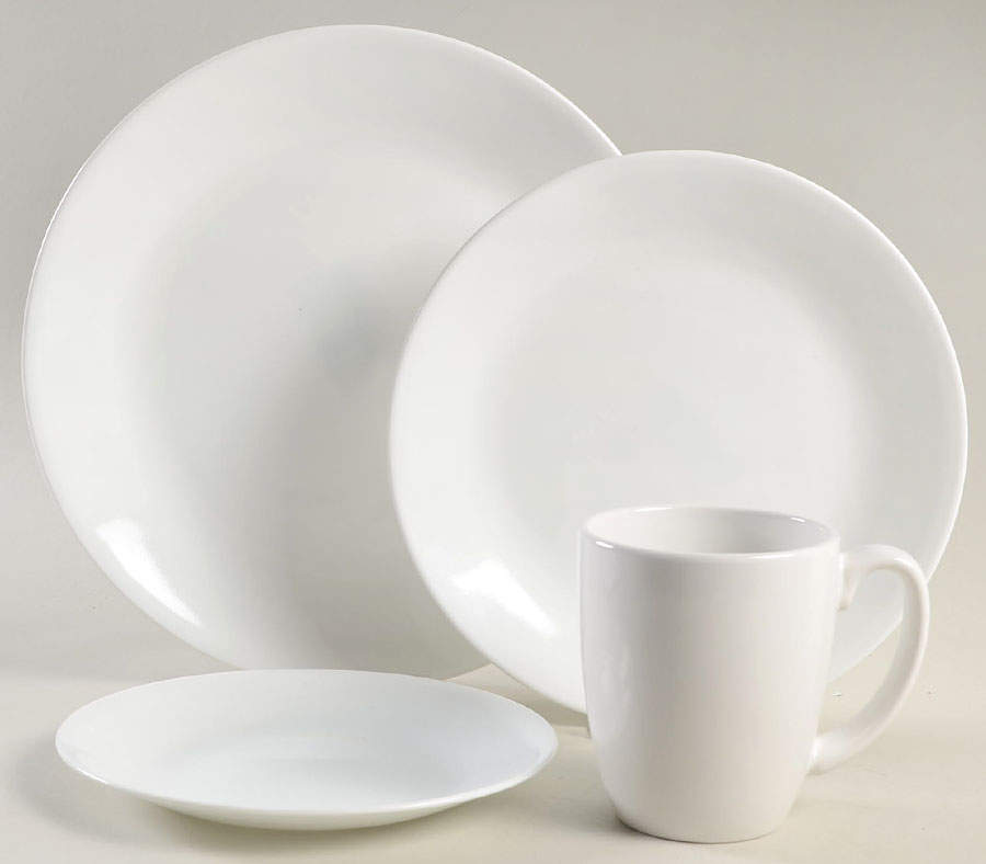 Winter Frost White (Corelle) 32 Piece Estate Set by Corning Corelle-1