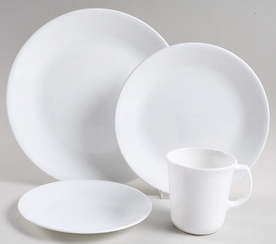 Winter Frost White (Corelle) 32  Piece Estate Set by Corning Corelle-1