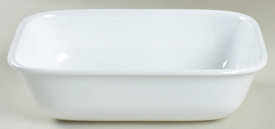Winter Frost White (Corelle) 9" Rectangular Vegetable Bowl by Corning Corelle-1