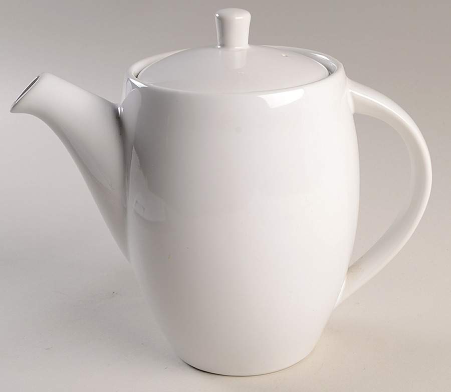 Winter Frost White (Corelle) Coffee Pot & Lid by Corning Corelle-1