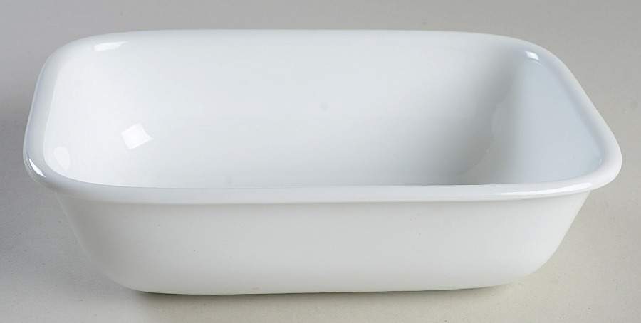 Winter Frost White (Corelle) 7" Rectangular Vegetable Bowl by Corning Corelle-1