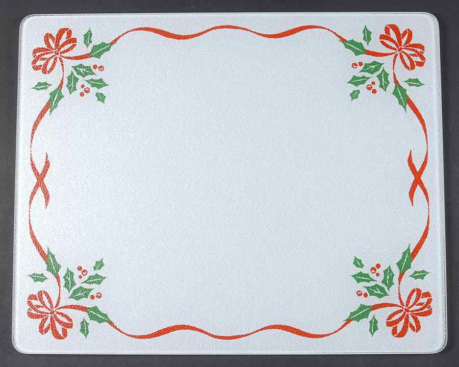 Winter Holly (Green Band, Corelle) 15" Counter Saver by Corning Corelle-1
