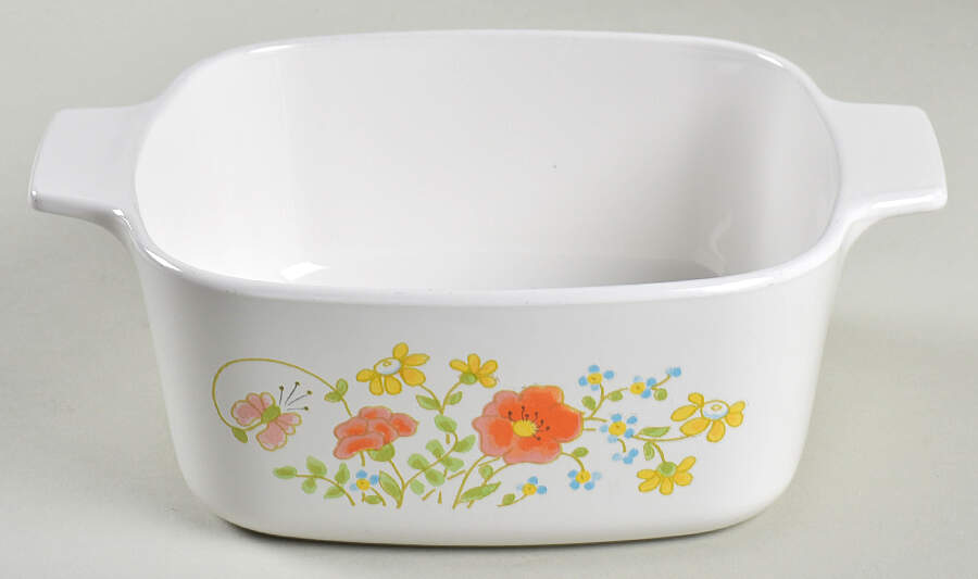 Wildflower (Corelle) 1.5 Quart Square Casserole No Lid by Corning Corelle-1