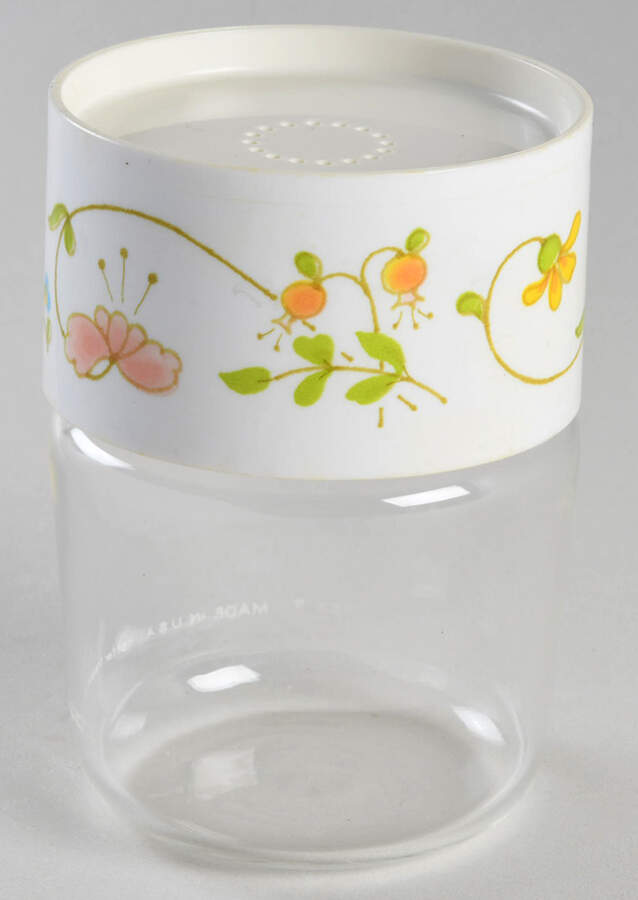 Wildflower (Corelle) Glassware Spice Shaker by Corning Corelle-1