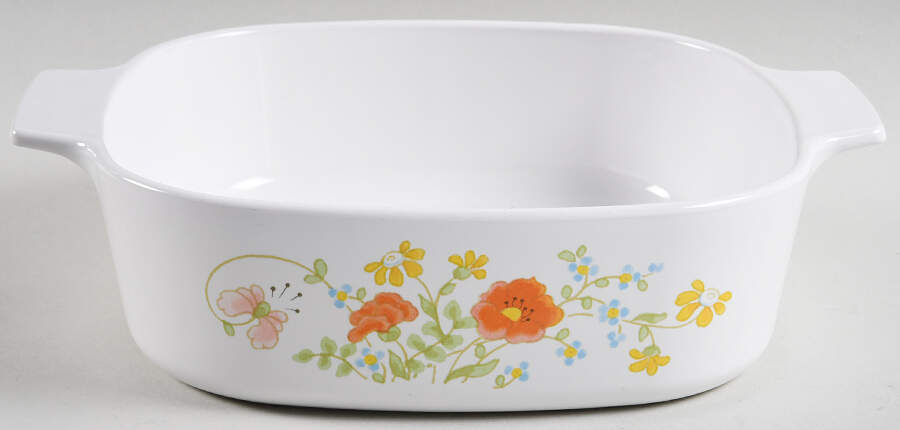 Wildflower (Corelle) 2 Quart Square Casserole No Lid by Corning Corelle-1