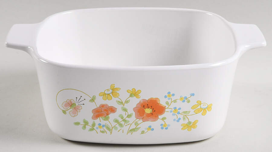 Wildflower (Corelle) 1.5 Quart Square Casserole No Lid by Corning Corelle-1