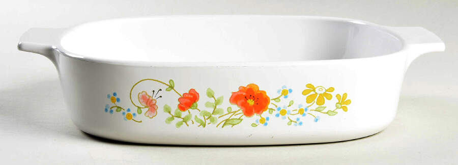 Wildflower (Corelle) 1.5 Quart Square Casserole No Lid by Corning Corelle-1
