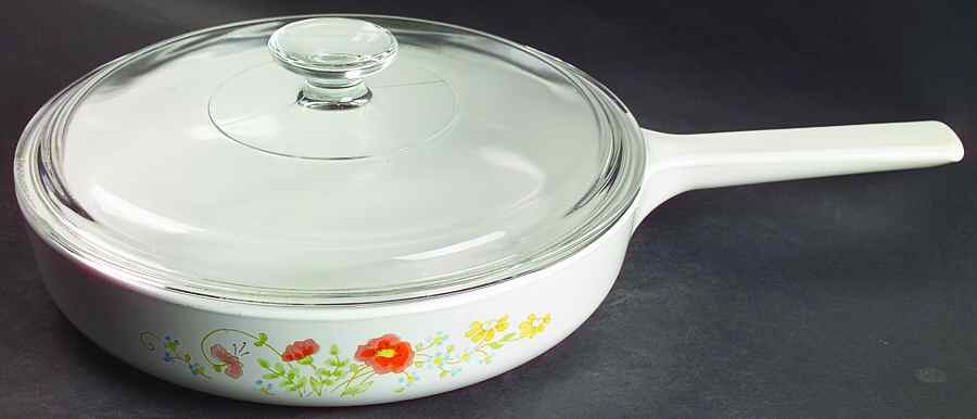 Wildflower (Corelle) 10" Rangetopper Skillet & Glass Lid by Corning Corelle-1
