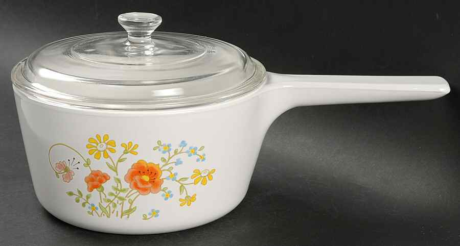 Wildflower (Corelle) Rangetopperr 1.5 Quart Saucepan with Glass Lid by Corning Corelle-1