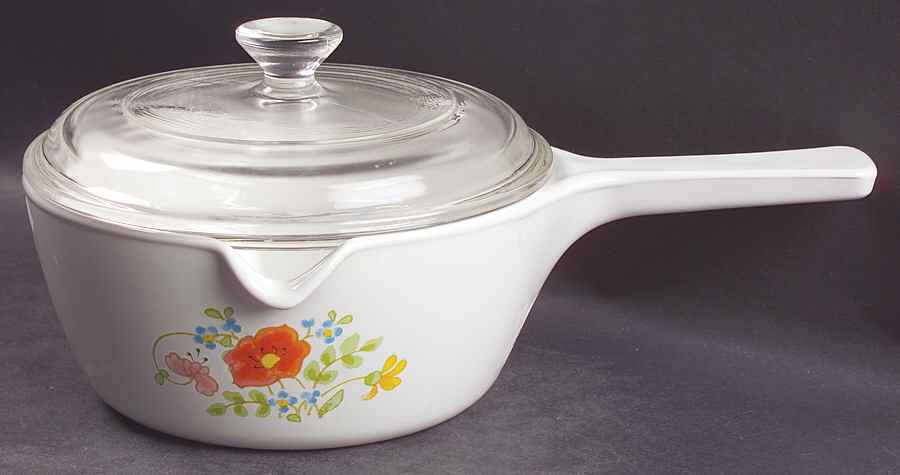 Wildflower (Corelle) 2.5 Cup Saucepan with Glass Lid by Corning Corelle-1