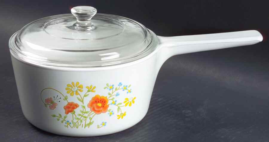 Wildflower (Corelle) 1.5 Qt Saucepan W/Glass Lid by Corning Corelle-1