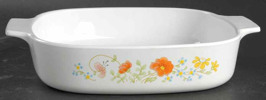 Wildflower (Corelle) 1.25 Quart Square Casserole No Lid by Corning Corelle-1