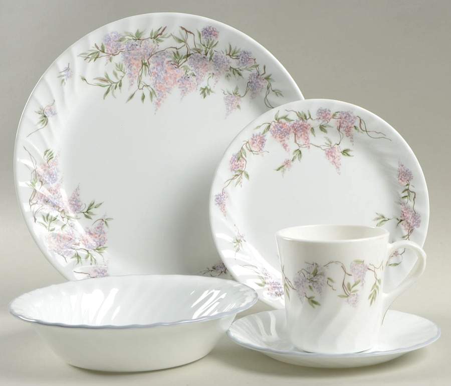Wisteria (Corelle) 5 Piece Place Setting by Corning Corelle-1